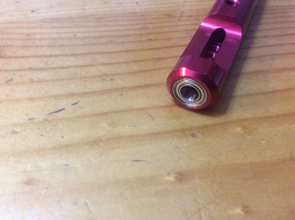 JR PROPO HG Seesaw Red Anodized 68mm RC Servo Linkage Used Japan RRG - Image 3 of 3