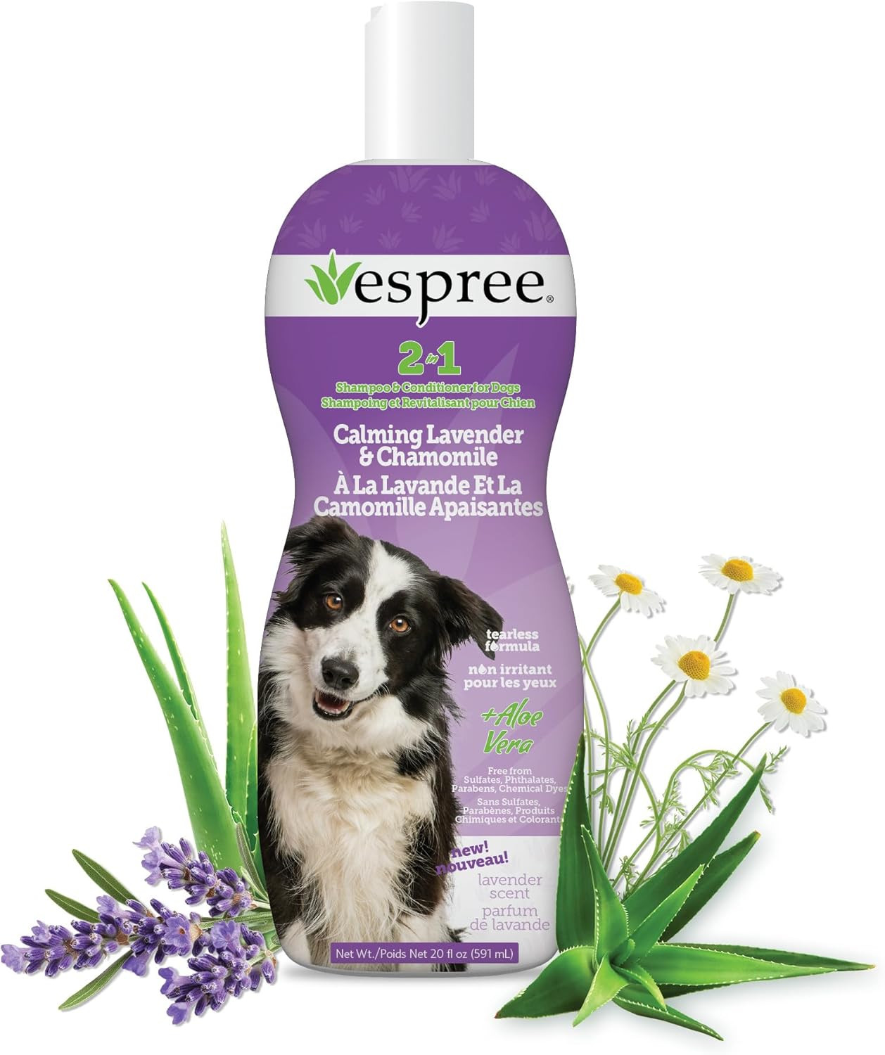 Calming Lavender & Chamomile Shampoo & Conditioner, Soothes & Relaxes with Laven