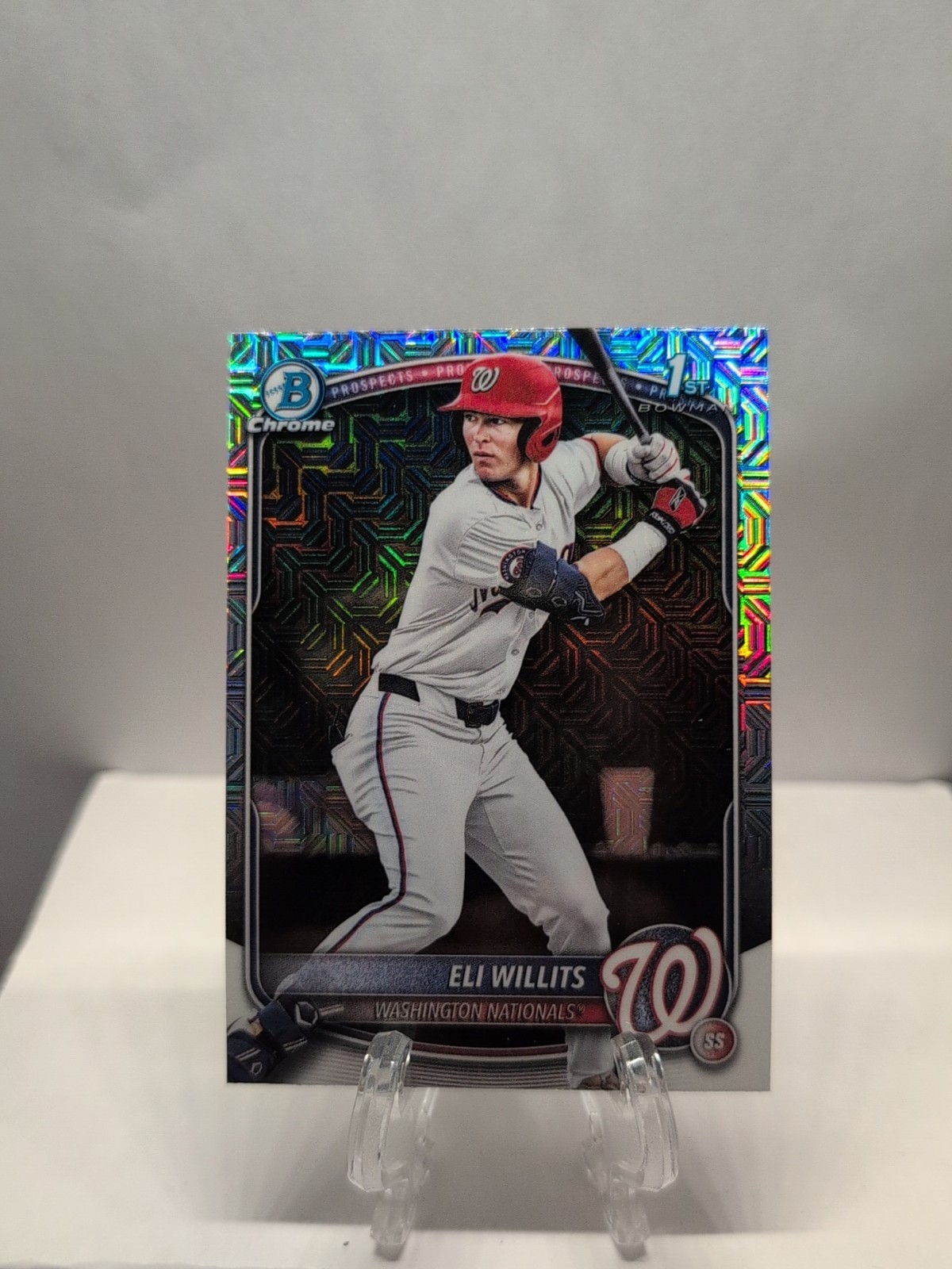 2025 Bowman Draft Mega Box 1st Eli Willits #BDC-1 Mojo Refractor NATIONALS 🔥💰