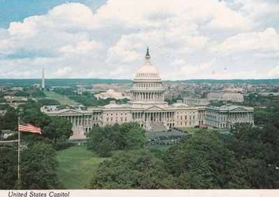 UNITED STATES CAPITOL, WASHINGTON D.C. ~ GEBRAUCHT ~ VERSCHICKT ~ POSTDATUM AUF KARTE 1989