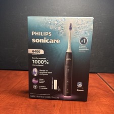 Philips Sonicare 6400 Electric Toothbrush Black Noir New 8500