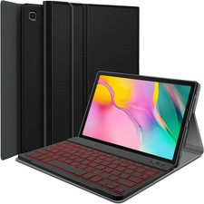 Case for Galaxy Tab A 10.1 2019, Backlit Detachable Wireless Keyboard Folio Cove