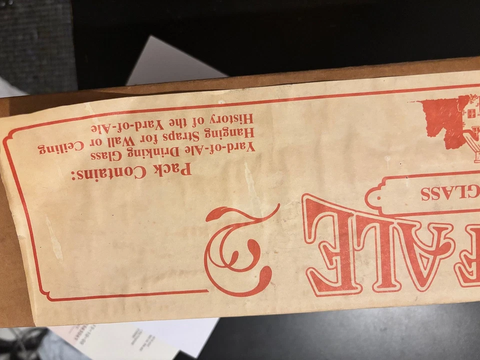 Vintage Yard of Ale Drinking Glass British Made Kent England Fleur-de-Lis - Изображение 4 из 4