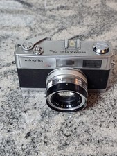 Vintage Minolta Hi-Matic 7s 35mm Rangefinder Camera Rokkor 45mm F/1.8 Japan