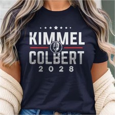 Kimmel Colbert 2028 Shirt: Jimmy Kimmel and Stephen Colbert for President T-Shir