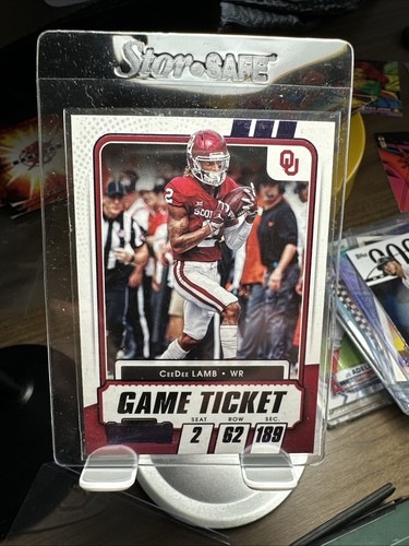2021 CeeDee Lamb Game Ticket Trading Card (purple)