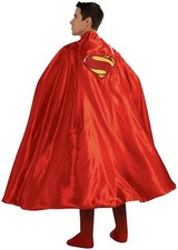 Adult Deluxe 54" CAPE with Superman Logo on Back High Quality Quick Free SH
