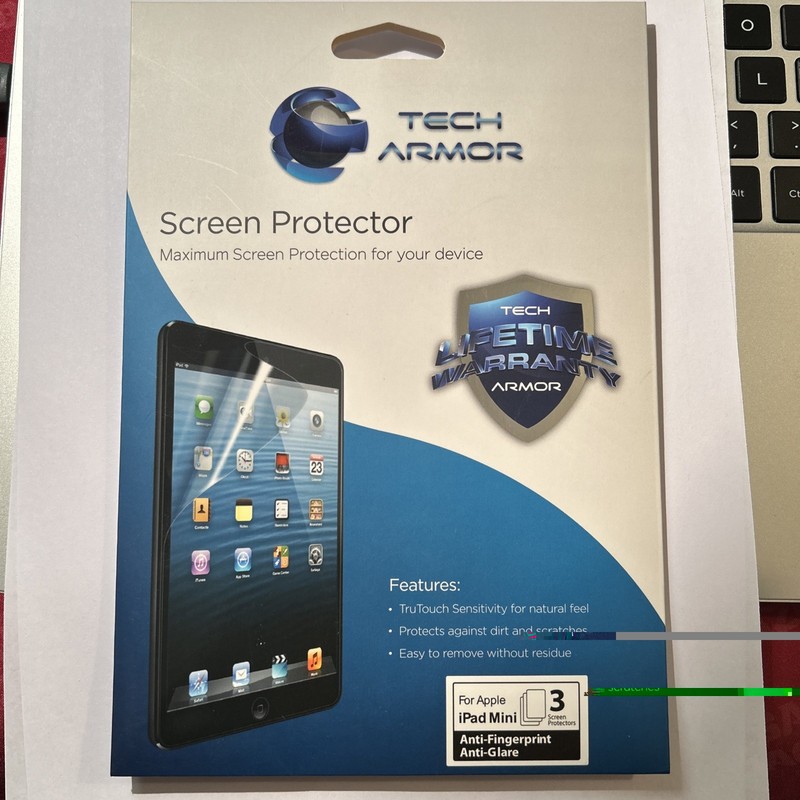 Tech Armor iPad Mini 3 Screen Protector, Anti-Glare/Anti-Fingerprint, Free Ship
