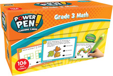 Power Pen Learning Cards: Math Gr. 3 , 5.5", X 3.5", Multicolor