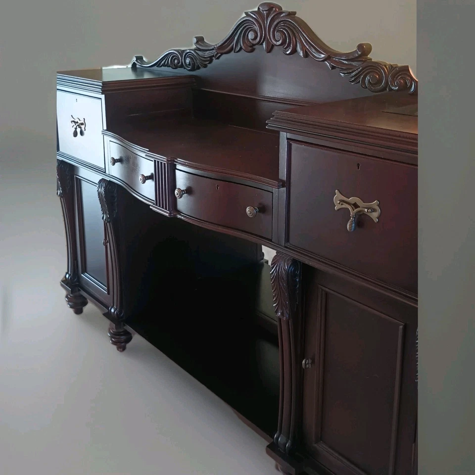 Vintage Traditional Double Buffet By Stanley Furniture w. Large Storage Drawers - Image 2 of 4