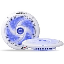 6.5 Inch Waterproof Marine Speakers - 240W 2-Way Weather Resistant Outdoor Bo...