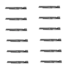 Twelve (12) 103-6384 High Lift Notched Blades Fits Exmark Lazer Z Advantage 72"