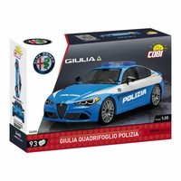 Cobi Klemmbaustein-Set Alfa Romeo Giulia Quadr. Polizia, 93 Teile, 24606