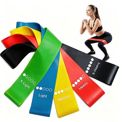 Resistance Loop Exercise Bands Set of 5-5 Different Resistance Levels Workout...