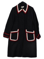 Boden Women's Coat UK 16 Black 100% Wool Overcoat