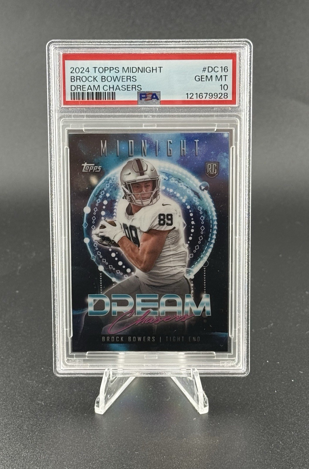Brock Bowers Topps Midnight Dream Chasers #DC16 Base
