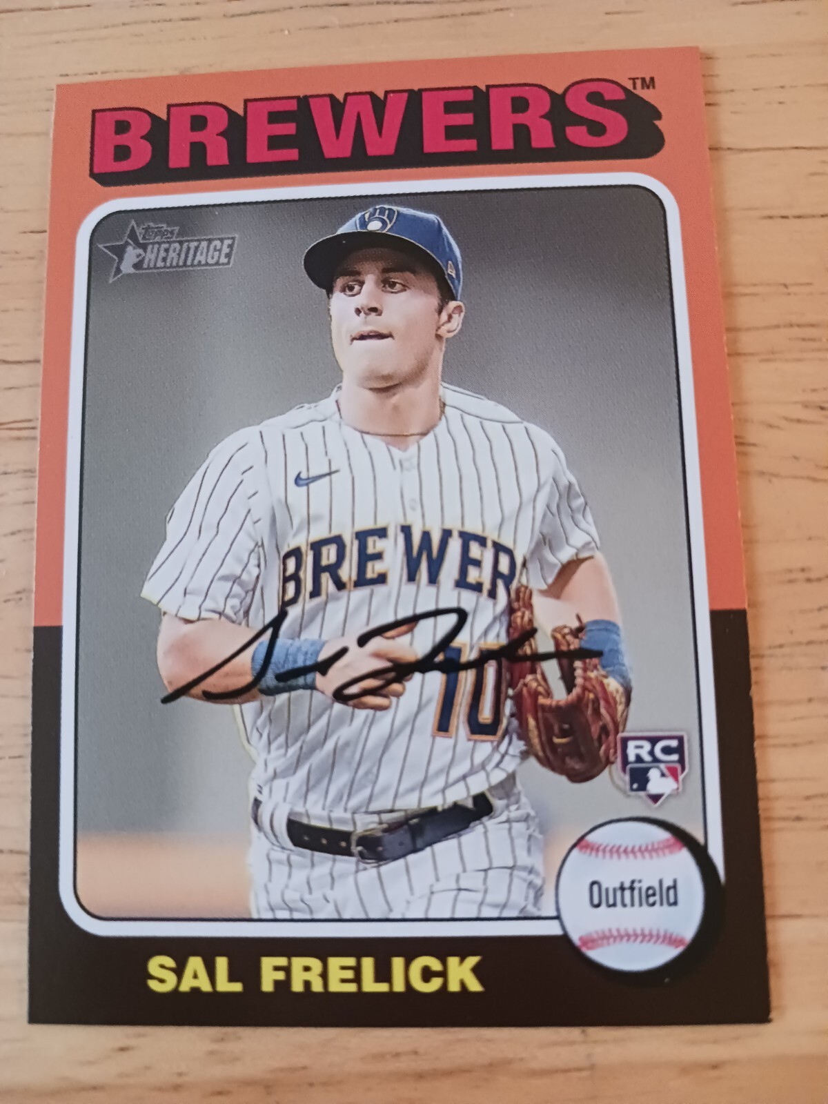 2024 Sal Frelick Topps Heritage Rookie #451 Milwaukee Brewers RC