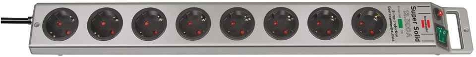 Brennenstuhl Super-Solid 13.500 A Überspannungsschutz-Steckdosenleiste 8-fach
