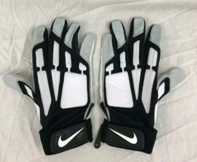 Nike D-TACK NFL  PE Padded Lineman Gloves BLACK GRAY PGF324 101 Size 4XL