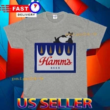 NEW SHIRT HAMM'S BEER LOGO T-SHIRT FUNNY AMERICAN USA UNISEX TEE SIZE S-5XL