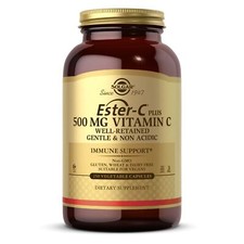 SOLGAR Ester-C Plus 500 mg Vitamina C Ester-C Complejo Ascorbato 250 Vcaps