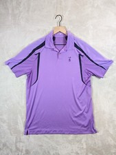 Nike Golf Shirt Mens L Purple Dri-Fit Outdoor Polo Performance 400836