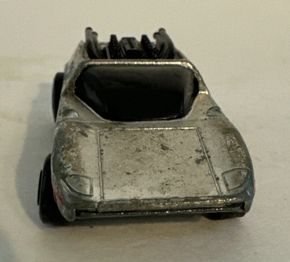 Lesney 1971 Matchbox Superfast Silver Streak No. I/1 Cromo/Rojo/Negro - De colección GC Foto 4 de 4