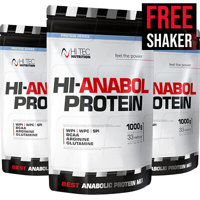HI-ANABOL PROTEIN 1000g   33 Portionen   Whey-Isolat & Konzentrat   BCAA & SPI