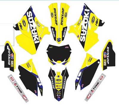 Decals for Suzuki RM125 250 RM 125 GRAPHICS 2001-2012 POLISPORT RESTYLE plastic