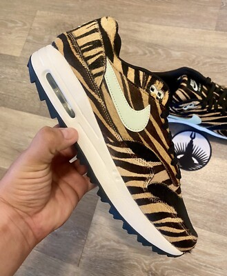 Nike Air Max 1 Golf NRG Tiger Stripes Golf Shoes DH1301-800 Men's