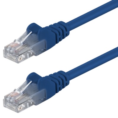 Patchkabel blau 3m U/UTP CAT5e DSL-/Netzwerk Ethernet-Kabel 100MHz RJ45 8P8C