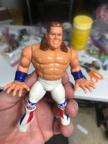 WWF Hasbro British Bulldog 🇬🇧 Davey Boy Smith series 4 🔥 free shipping WWE