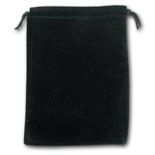 Black Velvet Drawstring Gift Pouches Pack of 12 3 Sizes