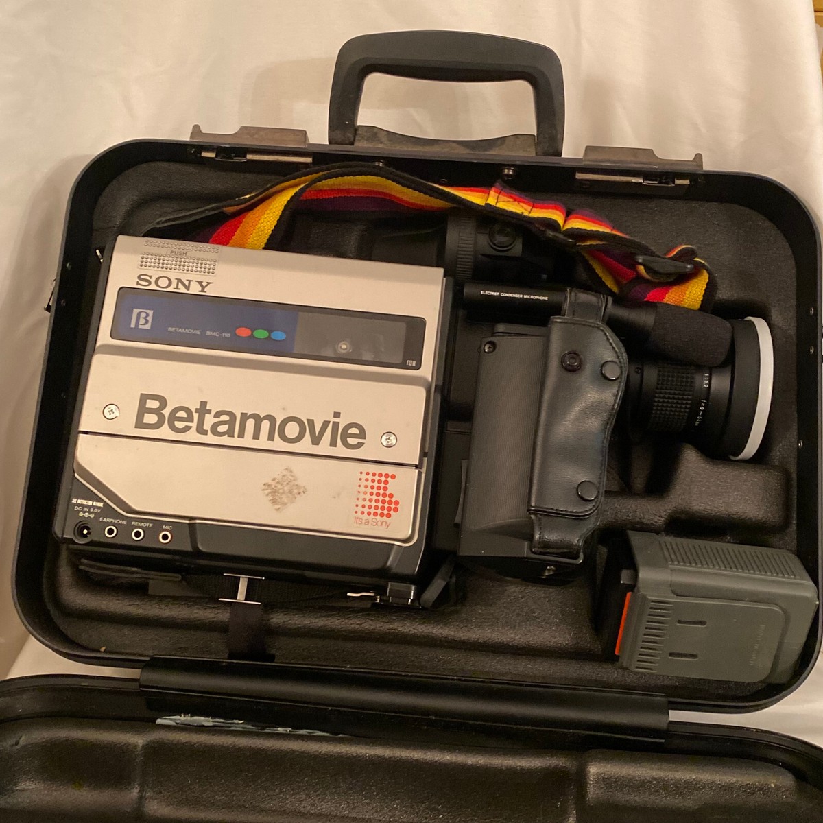 VINTAGE SONY BETAMOVIE BMC-110 VIDEO CAMCORDER w/ sony case | eBay