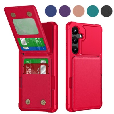 Hülle für Samsung S26 S25 S24 S23 S22 S21 FE Plus Ultra Leder Wallet Schutz Case