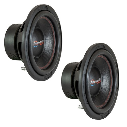 Black Subwoofer Dual 4 Ohm Voice Coil 