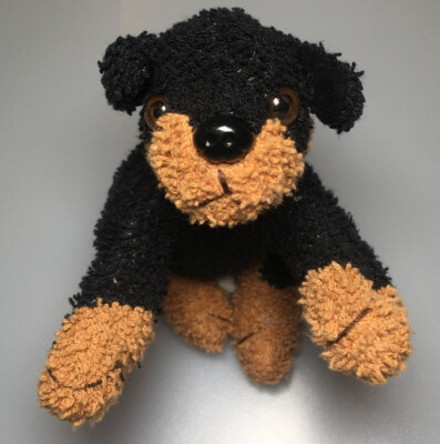Fiesta Rottweiler Puppy Dog Plush Stuffed Animal Brown Soft Mini 5” Toy ...