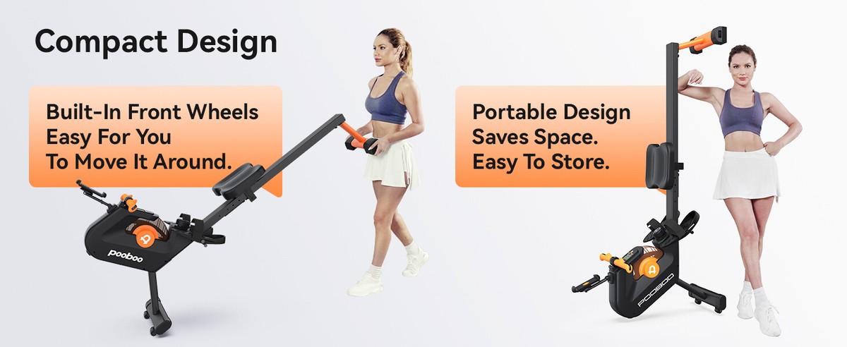 Magnetic Row Rowing Machine Rower 16 Levels Cardio Home Gym