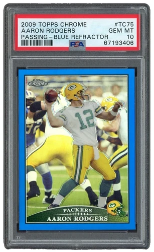 Topps Aaron Rodgers 10 Graded Football Sports Trading Cards & Accessories