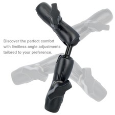 Aluminum Double Socket Arm with Dual Extension and Ball Adapter For 1" Ball