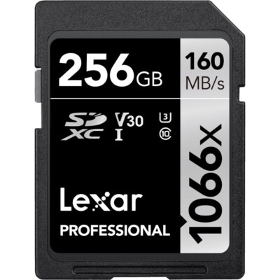 Lexar Professional 256GB UHS-I 1066X 160MB/S SDXC Speicherkarte -UK