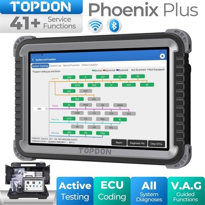 2026 TOPDON Phoenix Plus Intelligent Diagnostic Scan Tool ADAS ECU Online Coding