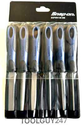 #ad #ad SNAP ON SGFMN106 MB PWR BLUE 6Pc Soft Grip Handle Miniature File Set NEW TOOLS $143.96
