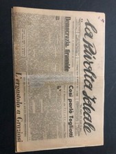 La Rivolta Ideale giornale rivista settimanale d'epoca 13 gennaio 1949 Graziosi