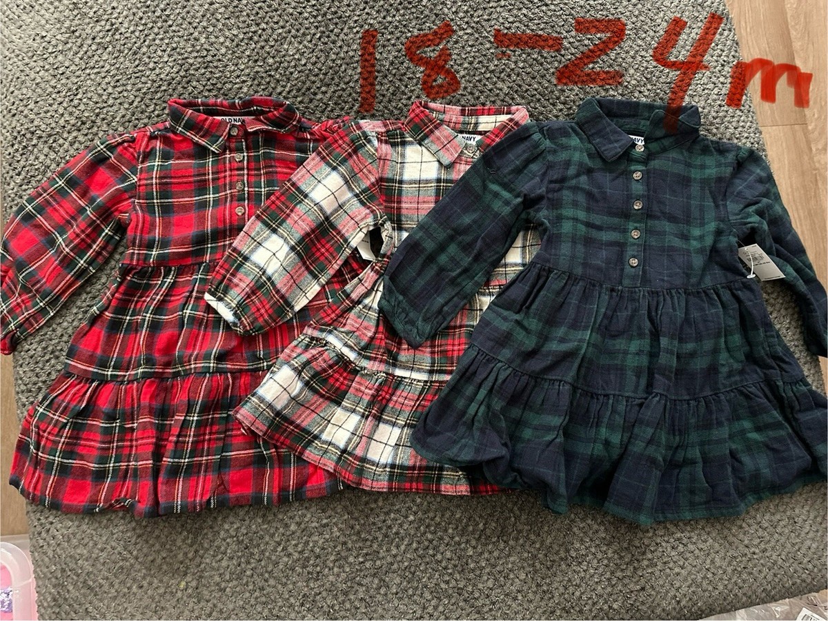 Bundle Old Navy Girls 18-24m Buffalo Check Plaid Flannel Dress Tiered Winter | eBay Bundle Old Navy Girls 18-24m Buffalo Check Plaid Flannel Dress Tiered Winter | eBay