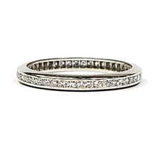 .30 Carat Diamond Platinum Eternity Band Ring Size 6 1/2