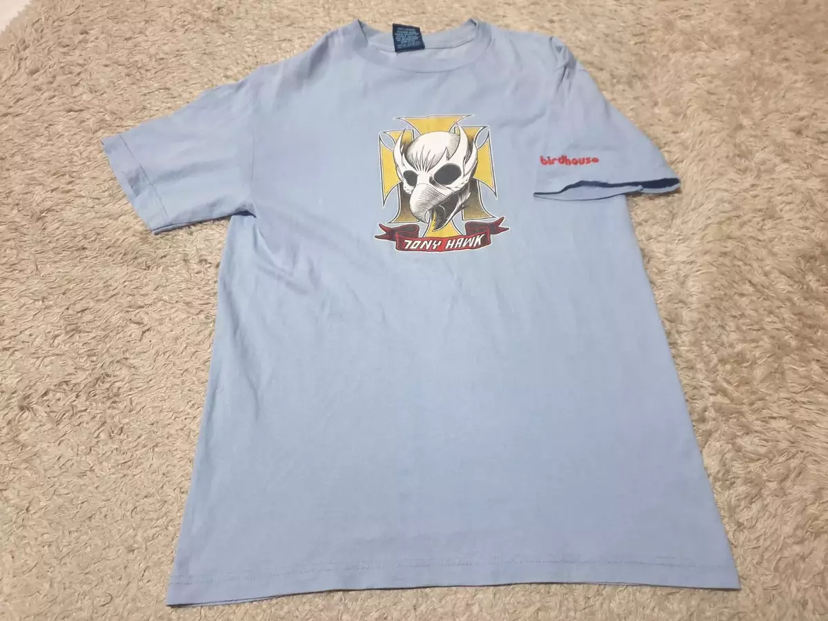 RARE Vintage 90s BIRDHOUSE Skateboards Tee tony hawk T Shirt Size M