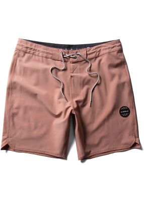 Vissla Solid Sets Boardshort Men's Swim Shorts, Clay, 30