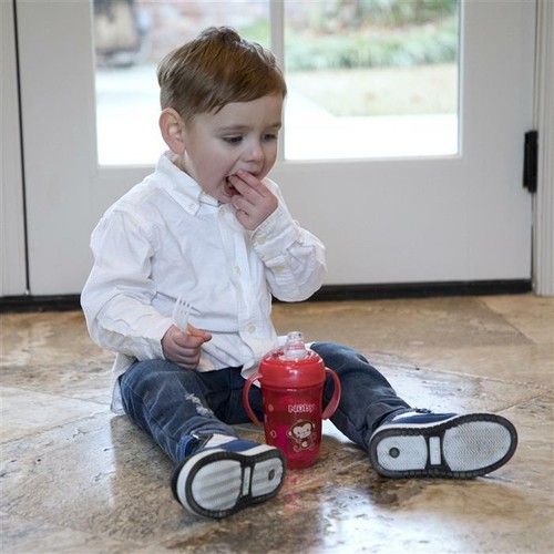 Nuby Comfort 360° Plus+ Trainer Sippy Cup - 4+ months - Blue or Red - BPA Free - Picture 6 of 10