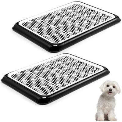 Mifoci 2 Pcs Dog Pee Pad Holder Potty Tray Portable Dog Litter Box Toilet Tra...